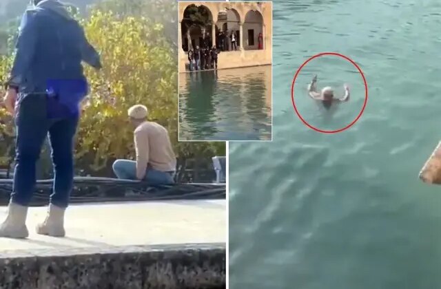 Balıklıgöl’e atlayan genç! O esnada dudaklarından tek cümle döküldü