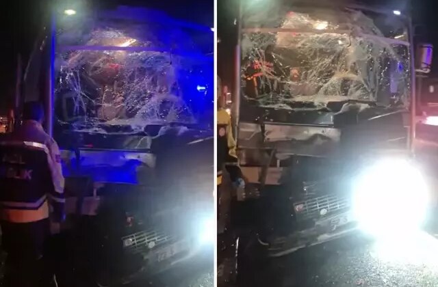 Batman’da midibüs çekiciye çarptı: 11 yaralı