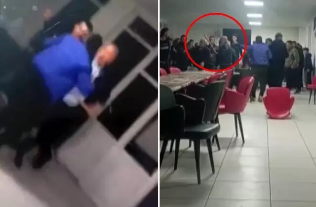 Belediye başkanının sopayla gençleri dövdüğü iddia edildi