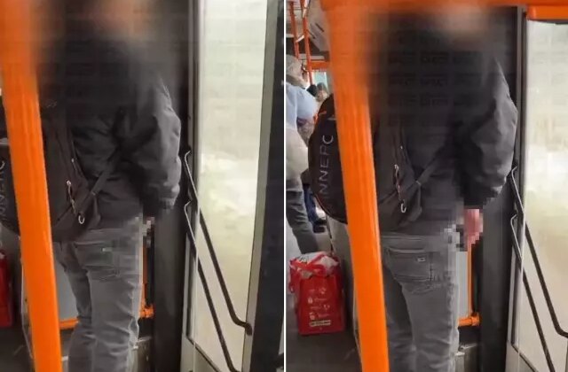 Belediye otobüsünde skandal hareket