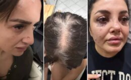 Beykoz’da dehşet anları! Ofisi basan grup eski patronlarını sokak ortasında darp etti