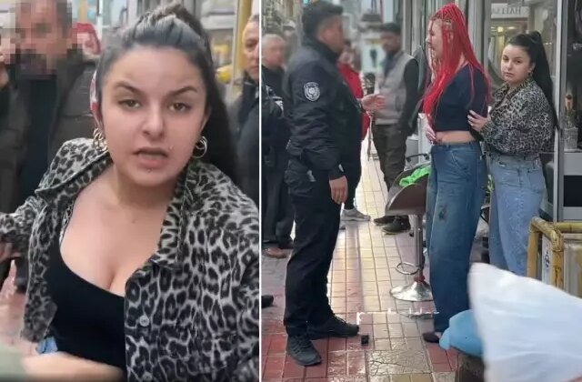 Bıçakla dehşet saçan 2 kız kardeş basın mensuplarına saldırdı