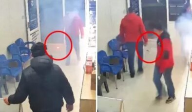 Bomba gibi patladı! Dehşet anları kameralarda