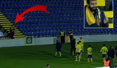 Bu bir delilik! 3200 kilometre yol gitti, takımını tek başına destekledi