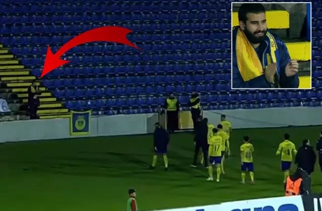 Bu bir delilik! 3200 kilometre yol gitti, takımını tek başına destekledi