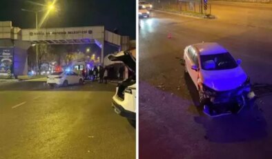 Bursa’da kavşakta feci kaza! 1 ağır yaralı