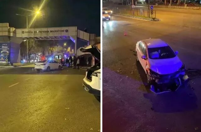 Bursa’da kavşakta feci kaza! 1 ağır yaralı