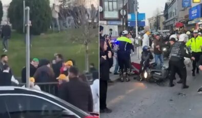 Çağlayan Adliyesi’nde gergin anlar! Martı TAG sürücüleri ve taksiciler arasında arbede çıktı