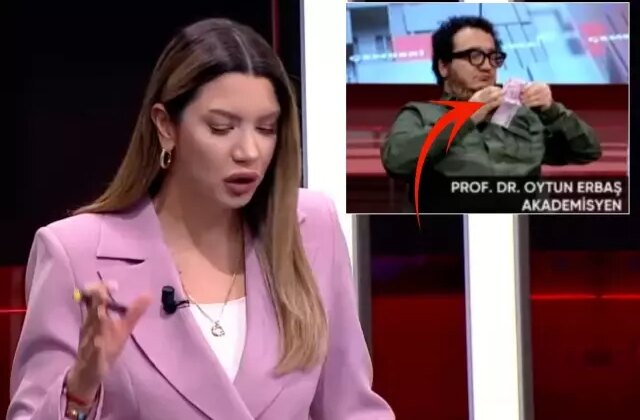 Canlı yayına damga vuran an: Cebinden çıkarıp saymaya başladı