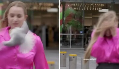 Canlı yayında martı saldırısına uğrayan kadın muhabir kanlar içinde kaldı