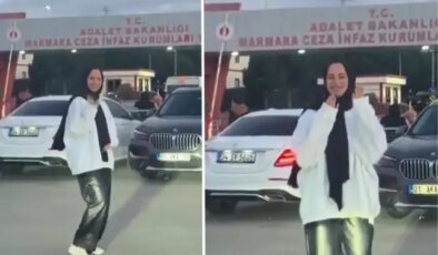 Cezaevi önünde tahliye bekleyen kadının dansı sosyal medyada gündem oldu