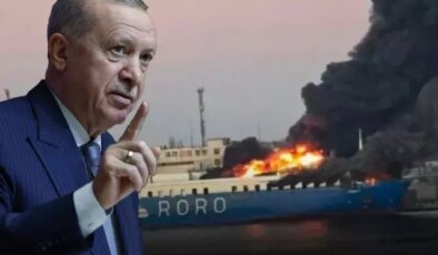 Cumhurbaşkanı Erdoğan’dan Karadeniz’de vurulan gemilerle ilgili iki ülkeye uyarı