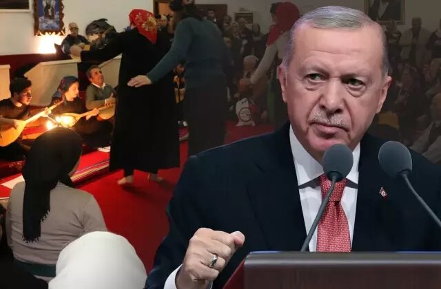 Cumhurbaşkanı Erdoğan, Özel’in “Cemevi, Cümbüş evi” iddiasına ateş püskürdü