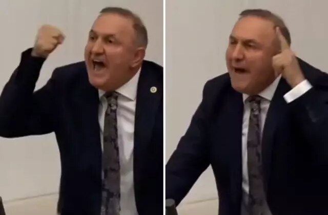 DEM sıralarını ayağa kaldıran sözler: Masaya vura vura “Öcalan şerefsizdir” dedi