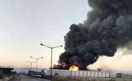 Denizli’de filtre sistemi üretilen fabrikada yangın