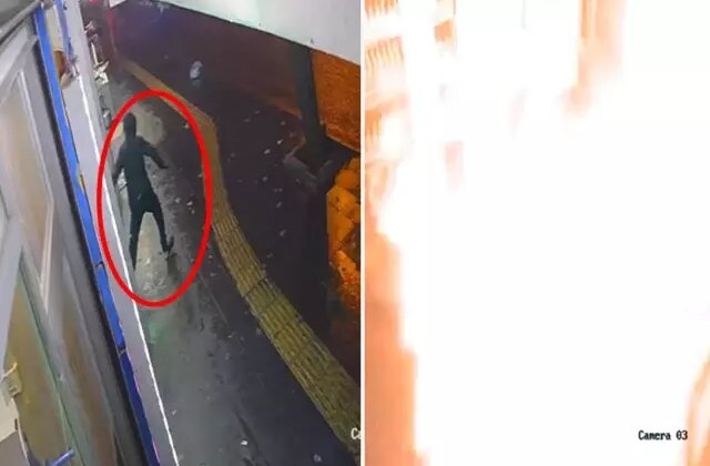 Diyarbakır’da markete düzenlenen el bombalı saldırı kamerada