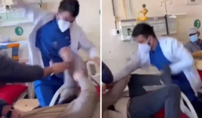 Doktor, ‘bana saygı göster’ diyen hastayı sedye üzerinde defalarca yumrukladı