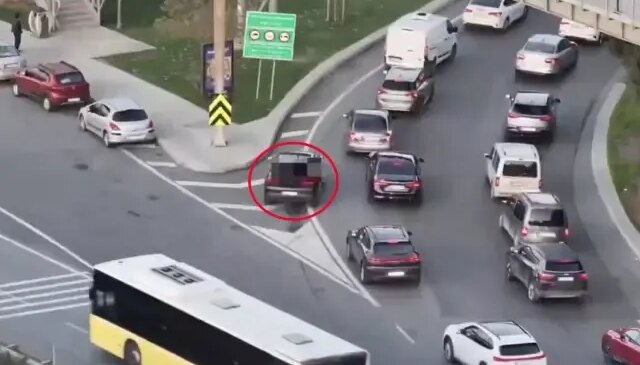 Dronlu denetimde şerit ihlali yapanlara ceza yağdı