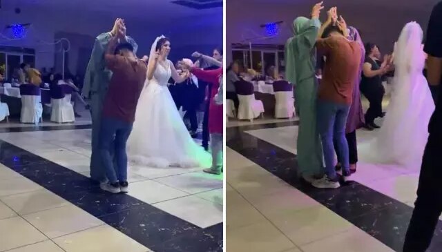 Düğünde kaydedilen görüntü olay oldu: Herkes aynı soruyu soruyor