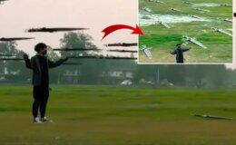 Dünya bu adamı konuşuyor! Kılıçlardan oluşan dron ordusu kurdu