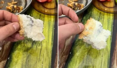 Ekmeğin içinden çıkanı görünce şok oldu