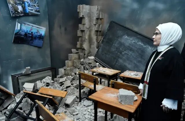 Emine Erdoğan, ‘Kalanlar’ Filistin Sergisi açılışında