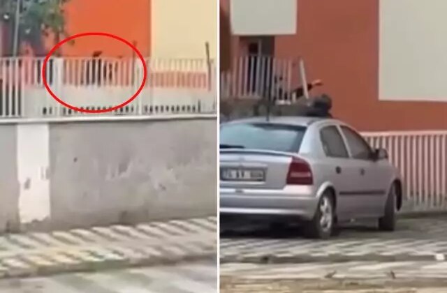 Eski sevgilisiyle konuşmak için geldiği okul önünde intihara kalkıştı