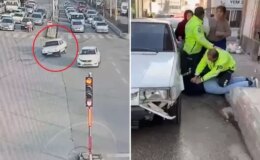 Film sahnelerini aratmayan anlar, polis böyle etkisiz hale getirdi