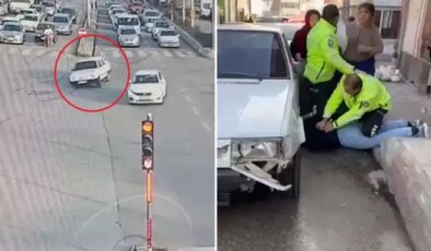 Film sahnelerini aratmayan anlar, polis böyle etkisiz hale getirdi