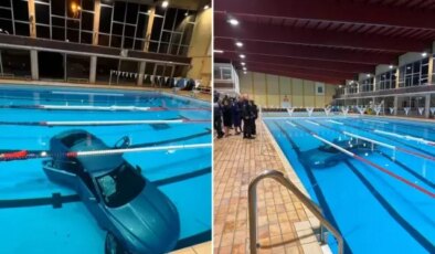 Fransa’da anne ve kızı havuzun dibini boyladı