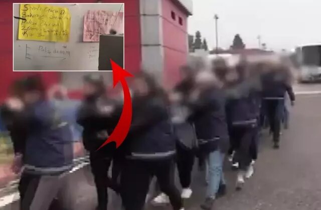 Fuhuş operasyonunda duvardaki yazılar şoke etti