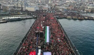 Galata Köprüsü’nde Filistin için büyük yürüyüş! İşte kapatılacak yollar