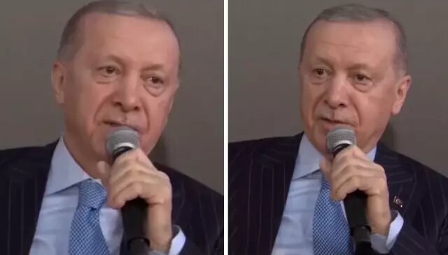 Gençlerin isteğini kırmadı! Cumhurbaşkanı Erdoğan o şiiri okudu