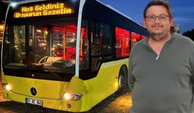 İETT otobüsü aldı, mahalleliyi peşine taktı! Akşam olunca ışıklar açılıyor, müzik başlıyor