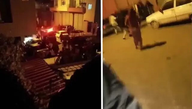 İki aile birbirine girdi, mahalle savaş alanına döndü: 1 ölü, 6 yaralı