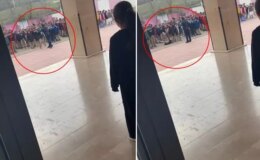 İnfial yaratan görüntü! Okul müdürü yakasından tuttuğu öğrenciyi yere savurdu