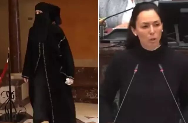 İspanyol vekilin burkalı protestosu parlamentoda kriz yarattı