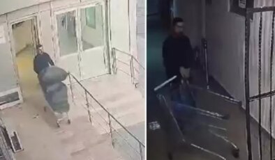 İşte Büyükçekmece Adliyesi’ndeki skandal hırsızlığın ilk görüntüleri