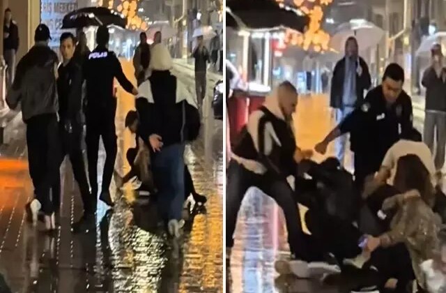 İstiklal Caddesi boks ringine döndü