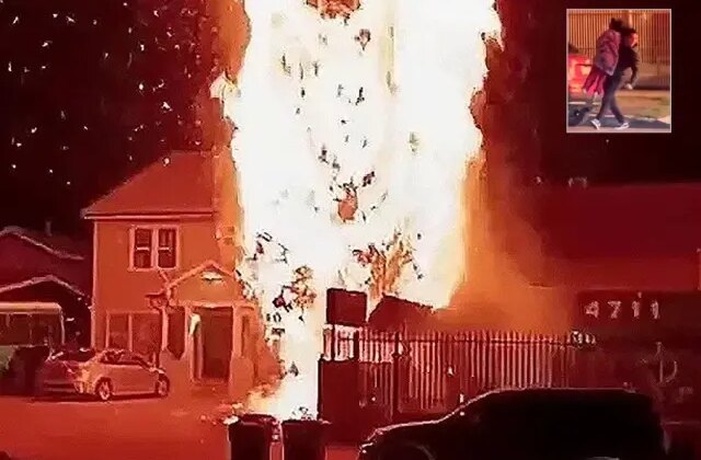 Kahraman sağlık görevlisi, küçük kızı alevlerin içinden aldı