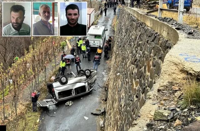 Kamyonet bariyerleri aşıp alt yola düştü! 3 kişi hayatını kaybetti