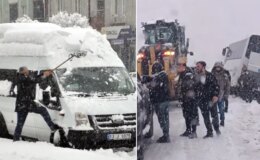 Kara kış resmen bastırdı! Şehir merkezleri beyaza büründü, onlarca köye ulaşım yok
