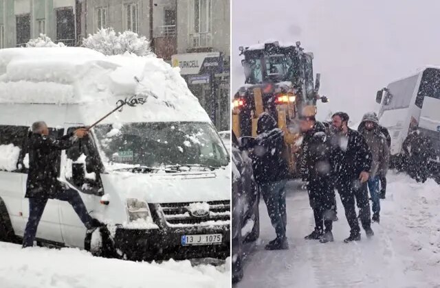 Kara kış resmen bastırdı! Şehir merkezleri beyaza büründü, onlarca köye ulaşım yok