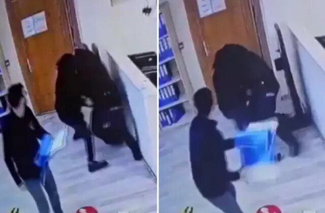 Kartal’da polis merkezinde bir şahıs bekçiye saldırarak silahını almaya çalıştı