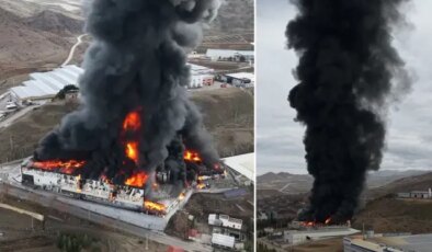 Kimya fabrikasında yangın! Patlama sesleri duyuluyor, dumanlar şehri kapladı
