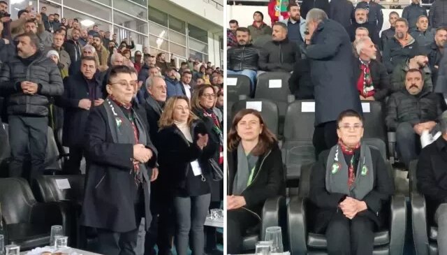 Leyla Zana Amedspor maçında! Ayakta alkışlandı