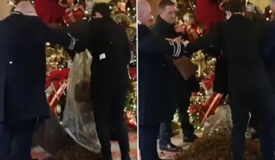 Londra’daki ünlü otelde gübreli protesto