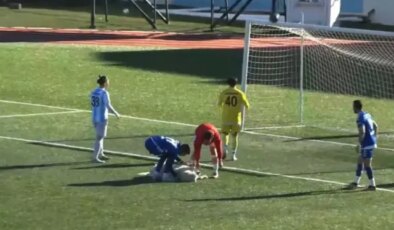 Maçta sahaya giren köpeğin yaptığı şey görenleri hayrete düşürdü