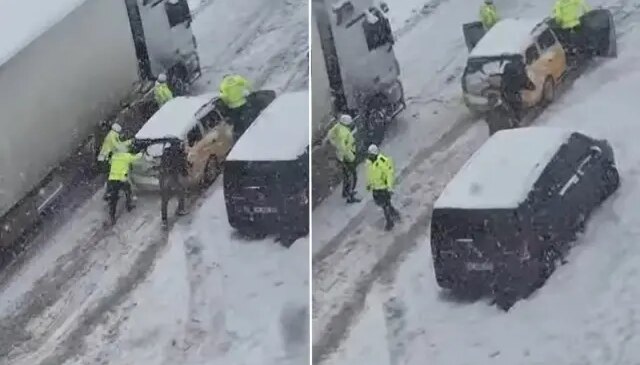 Mardin’de trafik polislerinden yürekleri ısıtan yardım