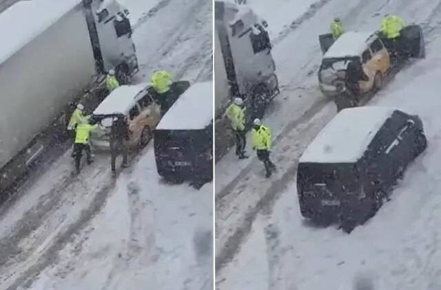 Mardin’de trafik polislerinden yürekleri ısıtan yardım